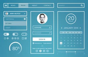 White Stripes UI Kit