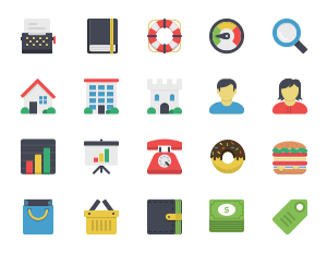 Flatilicious: 80 Free Icons