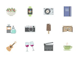 Simple Things in Life: 80 Icons Set