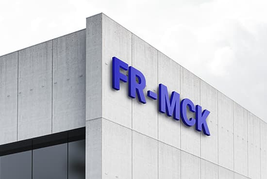 Free logo on building mockup