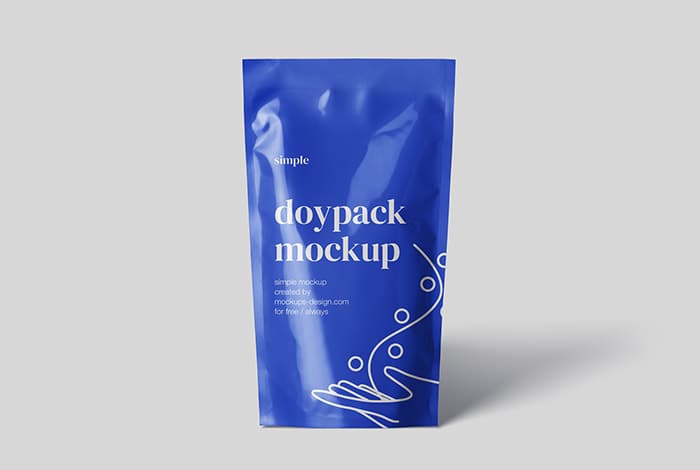 Simple doypack mockup