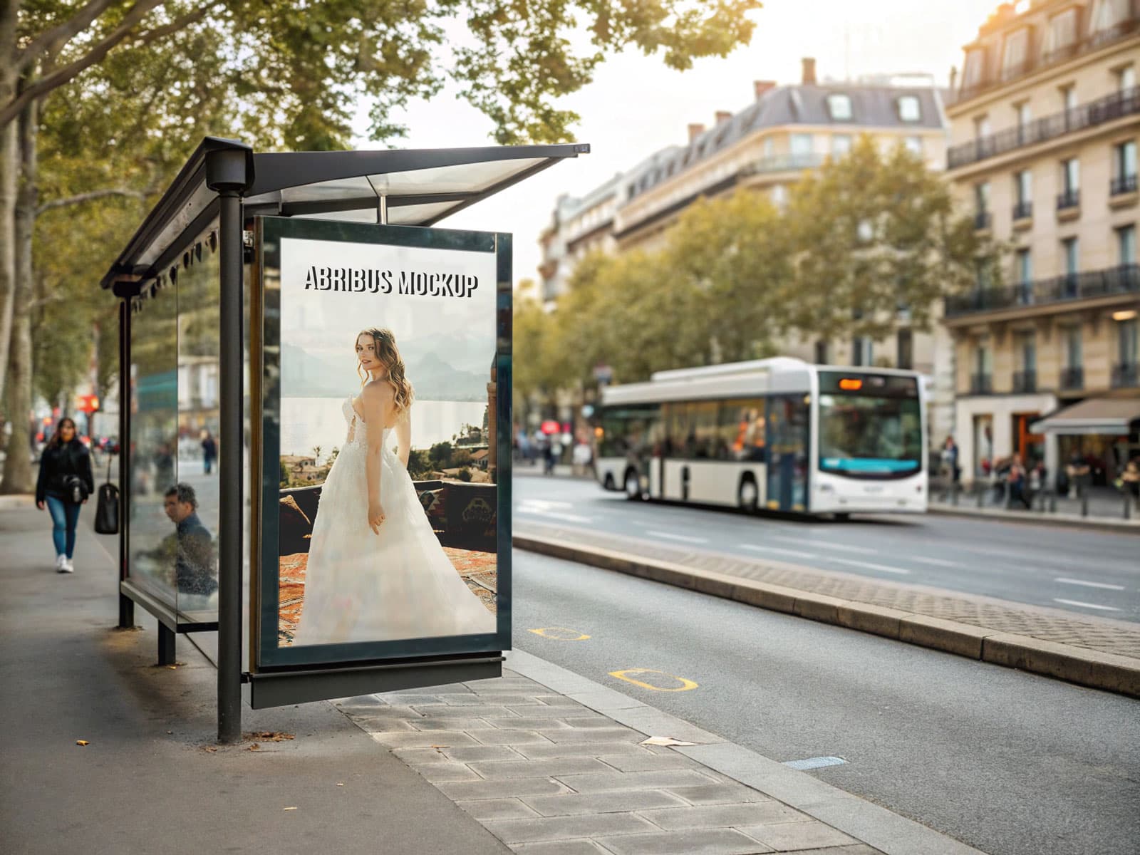 Free Abribus Mockup PSD