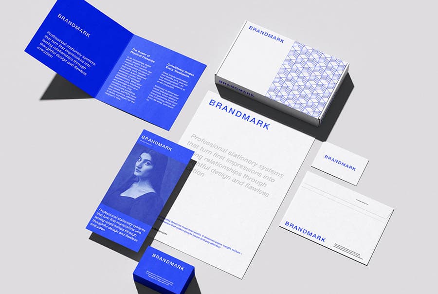 Complete corporate stationery mockup
