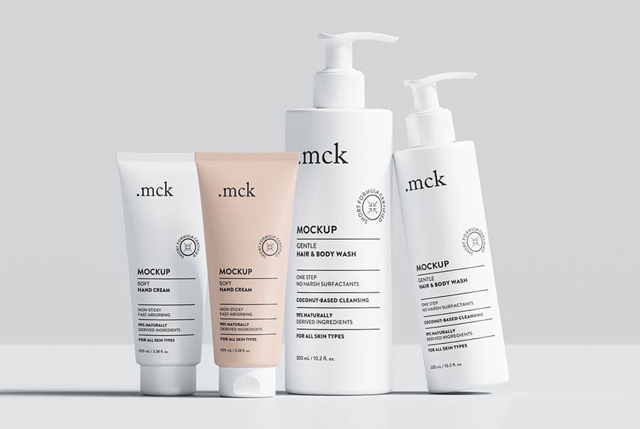 Cosmetic branding mockup