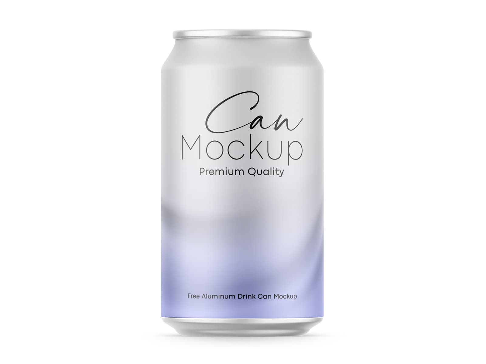 Free 16oz can mockup