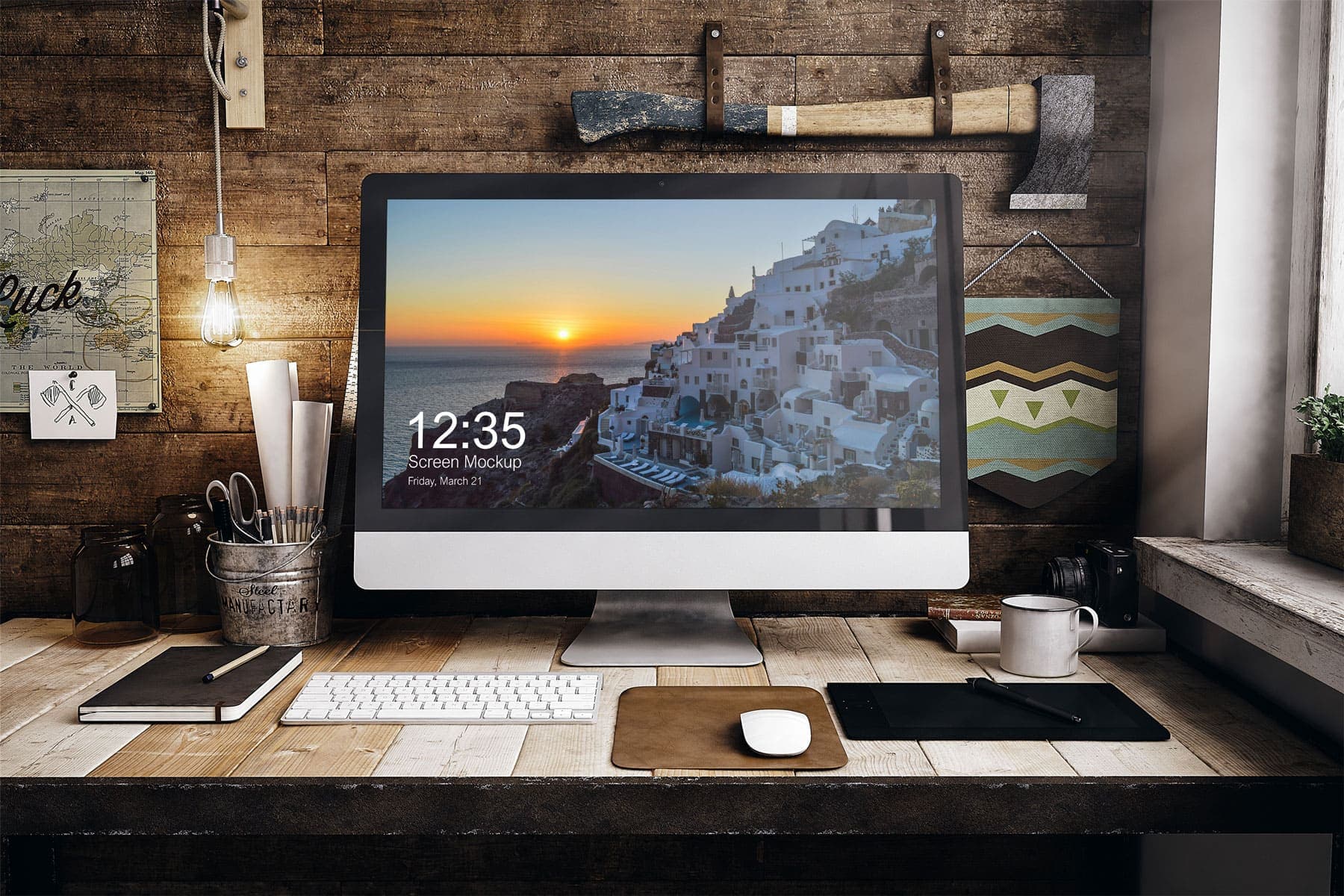 Free iMac mockup