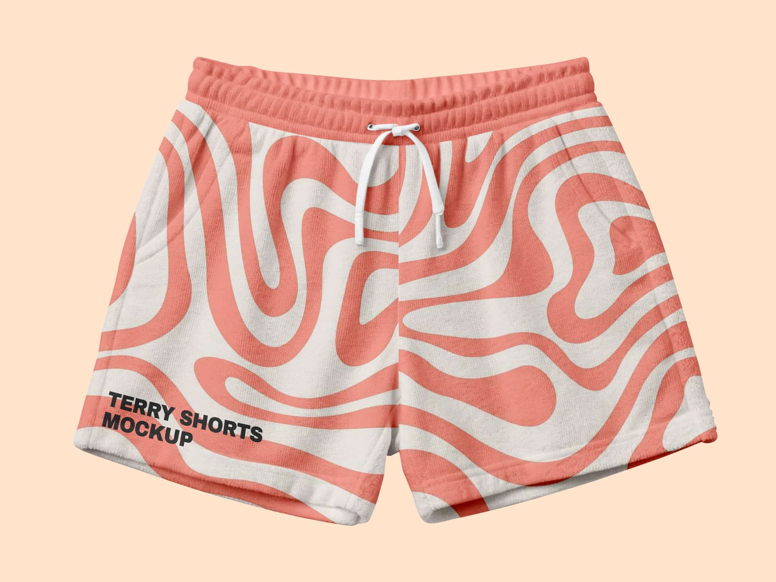 French terry shorts mockup