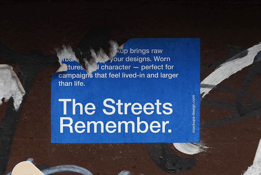 Street sticker mockup / #5