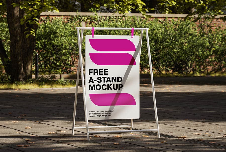 Urban A-stand mockup