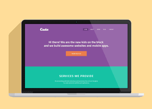 Cuda Single Page Portfolio Template