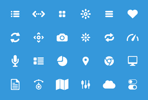 Glyphs: Free PSD Icons