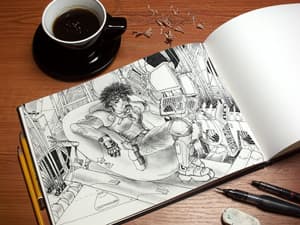 Art Book MockUp PSD