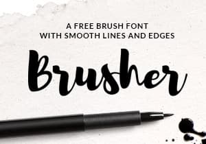 Brusher Free Font