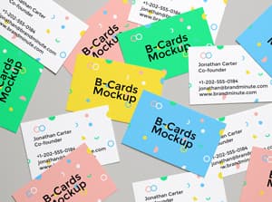 Realistic Business Cards MockUp #4