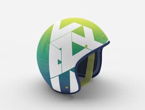 Open Face Motorcycle Helmet MockUp
