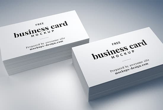 Business card mockup / 90×50 mm