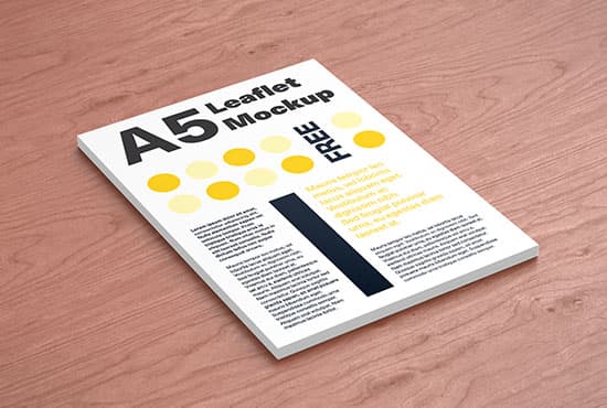 A5 Leaflet mockup