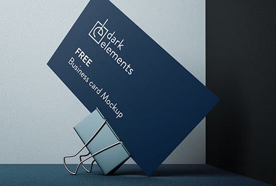 Dark Elements / Business card mockup