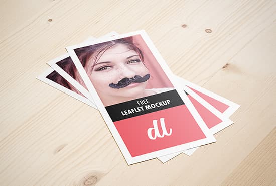 Free DL leaflet mockup