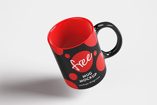 Clean free mug mockup