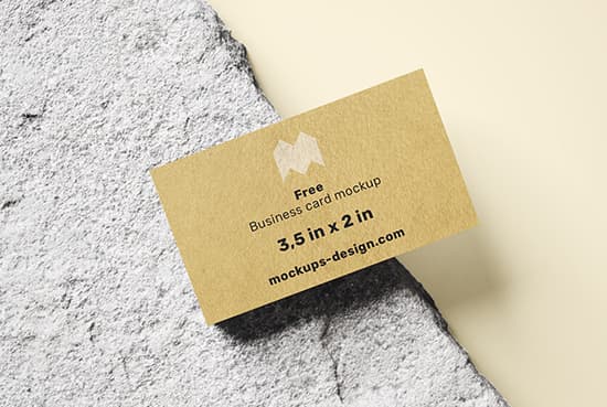 Free business card mockup