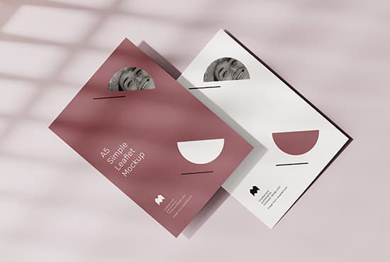 Free A5 Leaflet Mockup