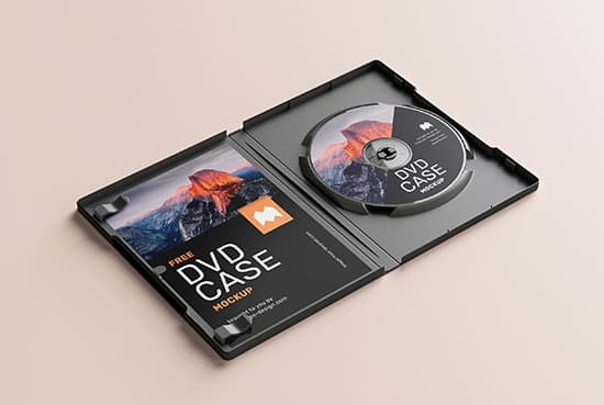 Free DVD case mockup