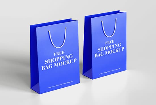Free shopping bag mockup