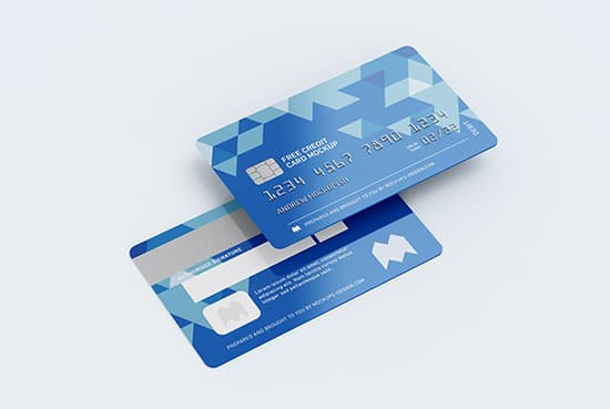 Free credit card mockup