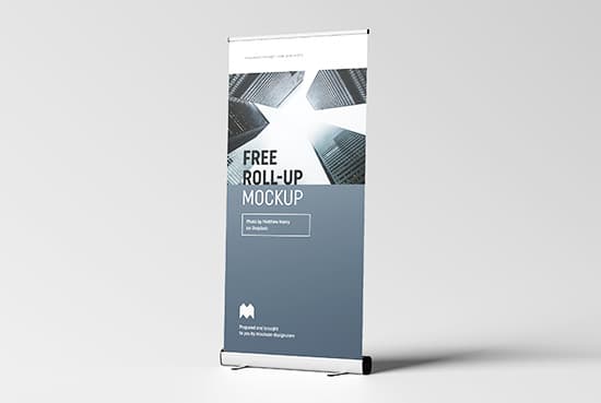 Free roll-up mockup / 100×200 cm