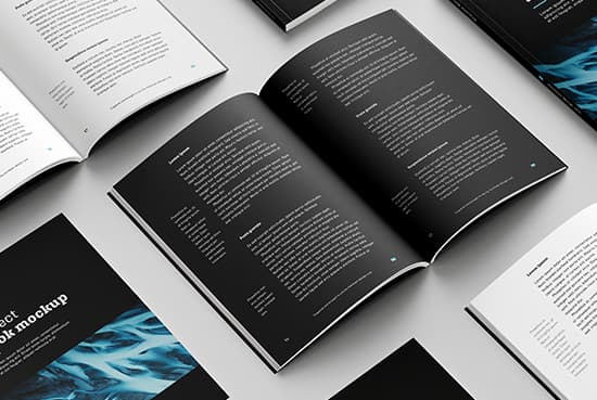 Free book mockup