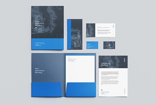 Free stationery mockup