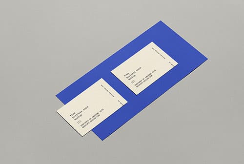 Business card with paper mockup