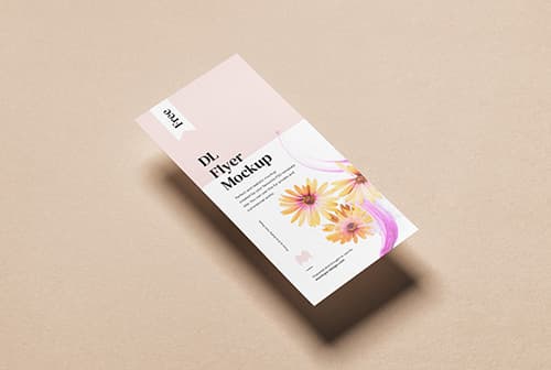 Clean DL flyer mockup