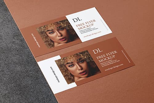 Horizontal DL flyer mockup