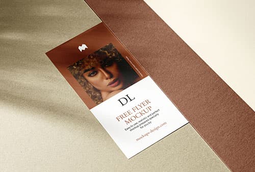 Single DL flyer with some cardboard mockup