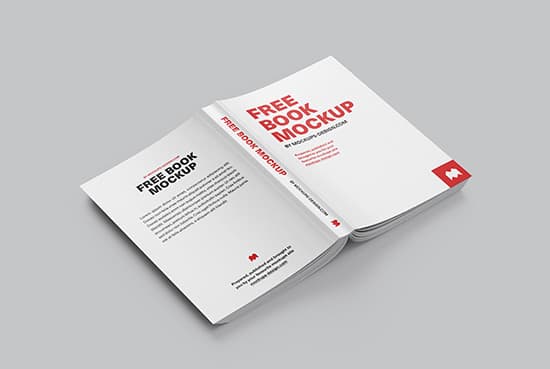 Free octavo book mockup