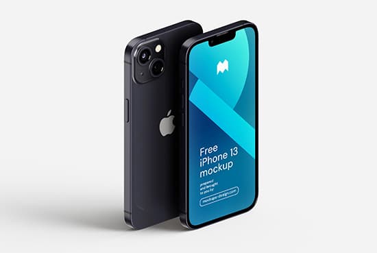 Free iPhone 13 mockup