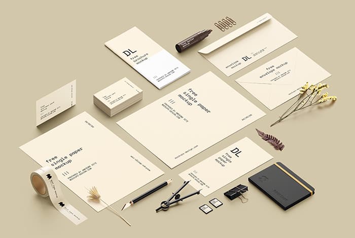 Scene creator / Stationery mockup