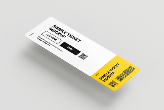 Ticket mockup