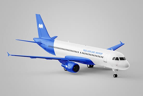 Free airplane mockup