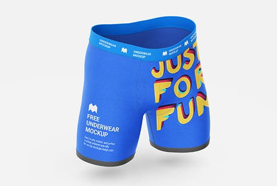 Free mens underwear mockup