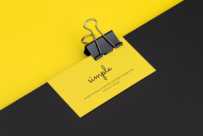 Vivid business card mockup