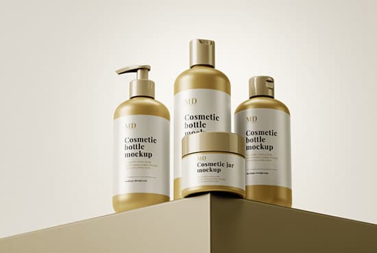 Free cosmetic line mockup