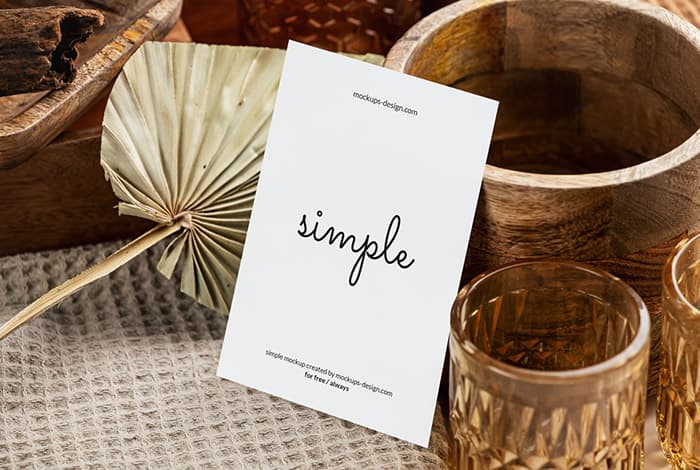 Elegant A6 flyer mockup