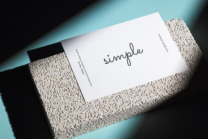 Free A6 flyer on stone tile mockup