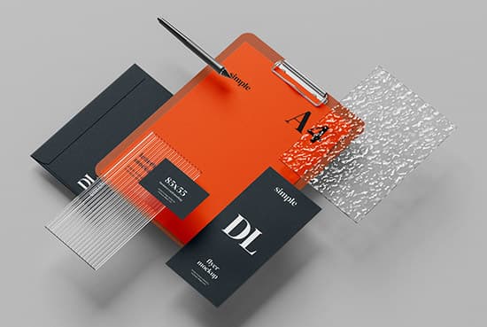 Free stationery mockup set