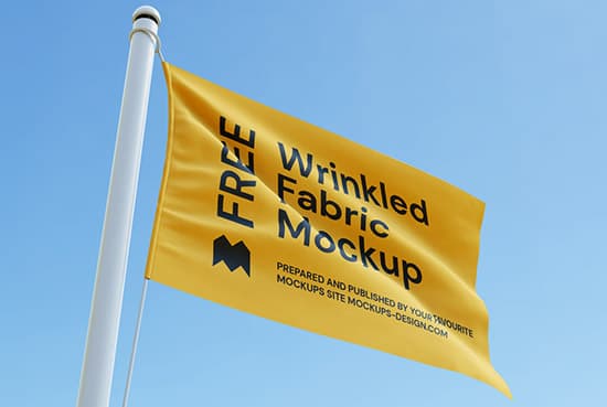Free flag mockup