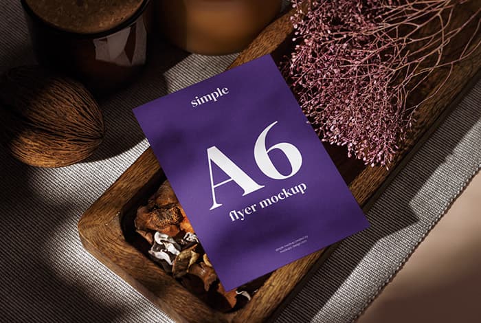 Single A6 Flyer mockup