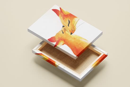 Free canvas mockup
